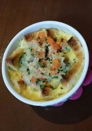 ココットカマンで野菜たっぷりキッシュ-レシピのメイン写真