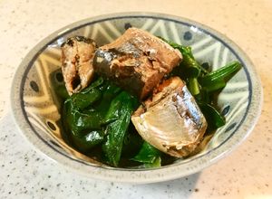 ３分おつまみ✿ほうれん草と秋刀魚缶の小鉢-レシピのメイン写真