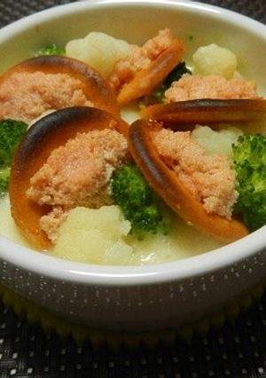 ココットカマン・明太ピザ風-レシピのメイン写真