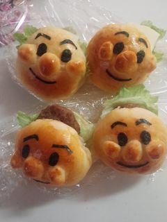 アンパンマンハンバーガー キャラ弁にも♪-レシピのメイン写真