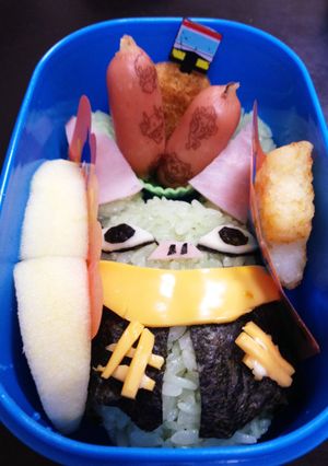 妖怪ウォッチ☆ヒキコウモリ☆キャラ弁-レシピのメイン写真