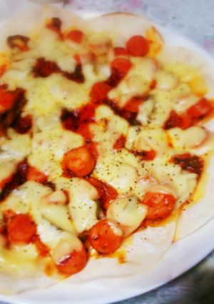 餃子の皮で♡フライパンピザ！！-レシピのメイン写真