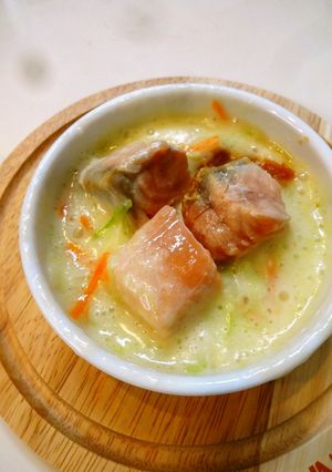 鮭のちゃんちゃん焼風★ココットカマン-レシピのメイン写真