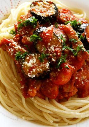 燻し豚バラ肉のトマトパスタ-レシピのメイン写真