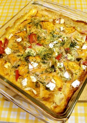 トマトと車麩のオープンオムレツ♪-レシピのメイン写真