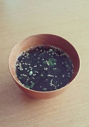 即席！韓国のりと梅干しのスープ-レシピのメイン写真