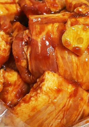 豚肉の味付き焼き肉*デジカルビ-レシピのメイン写真