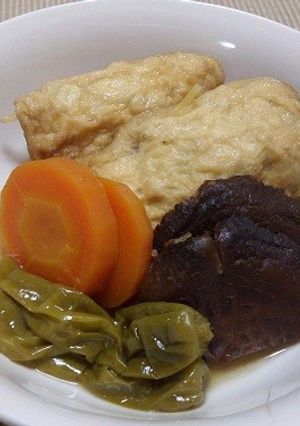 鶏ミンチと糸コンの袋煮-レシピのメイン写真