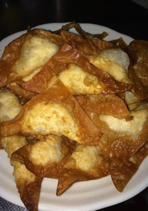 ワンタンしゅうまいの皮で鶏ミンチ揚げ-レシピのメイン写真