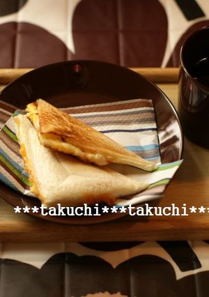 スイートチリなホットサンド-レシピのメイン写真