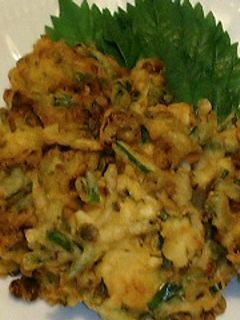 納豆としめじのかき揚げ-レシピのメイン写真
