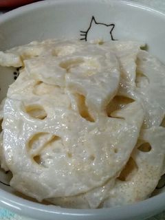 シャキシャキ 蓮根 めんたいマヨサラダ-レシピのメイン写真