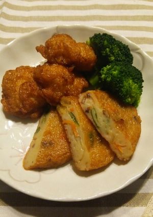 さつま揚げの甘辛煮♪ブロッコリー添え-レシピのメイン写真