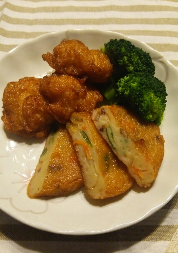 さつま揚げの甘辛煮♪ブロッコリー添え-レシピのメイン写真