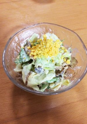 きのこと卵のサラダ-レシピのメイン写真