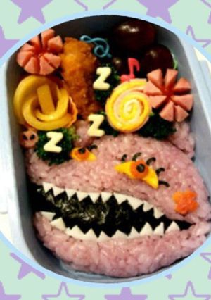 園児キャラ弁 バク 妖怪ウォッチ-レシピのメイン写真
