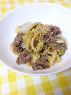 ~すき焼き風?白菜と牛肉のたいたん~-レシピのメイン写真