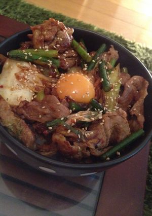 ☆ガツンとやみつき味！俺の豚キム丼☆-レシピのメイン写真