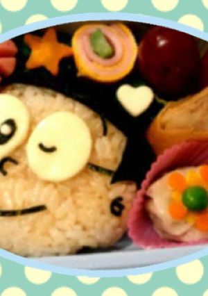 園児キャラ弁【のび太くん】ドラえもん-レシピのメイン写真