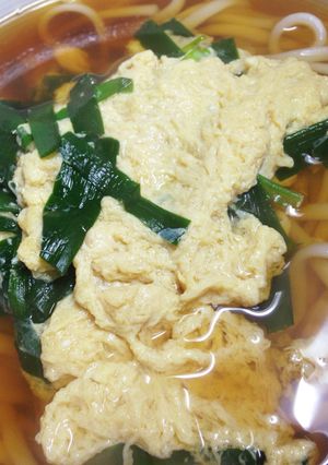 にら入りかきたまうどん-レシピのメイン写真