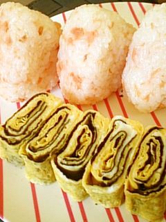 ◆簡単可愛いお弁当♡渦巻きたまご焼き◆-レシピのメイン写真