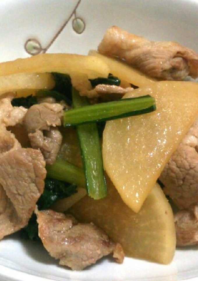簡単☆大根と豚肉の照り炒め煮-レシピのメイン写真