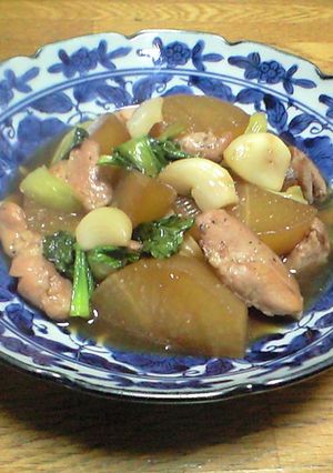 大根と鶏のニンニク煮-レシピのメイン写真