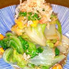 รูปของ 簡単⭐白菜・ツナ缶・コーン⭐からし和え♪