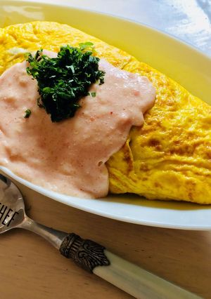 ღ美味！たらこソースの和風オムライスღ-レシピのメイン写真