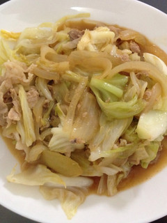 簡単!豚肉とキャベツのニンニク味噌炒め-レシピのメイン写真