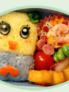 園児キャラ弁【ふなっしー】-レシピのメイン写真