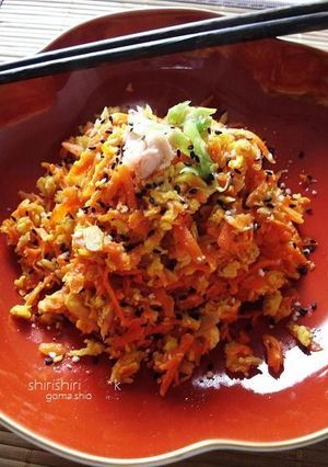 うち流☆人参しりしりごま塩風味-レシピのメイン写真