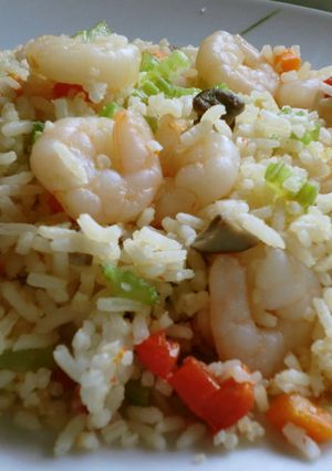 さっぱりセロリの海老チャーハン-レシピのメイン写真