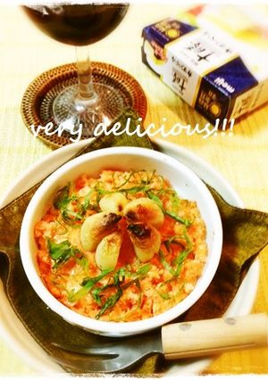 丸ごとニンニク♡明太子DEココットカマン-レシピのメイン写真