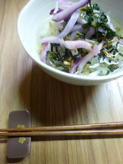 お茶漬け(日野菜の漬け物)-レシピのメイン写真