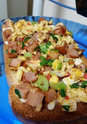 炒飯トースト進化！チャーパントースト-レシピのメイン写真