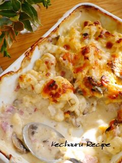 とろ~り熱々カリフラワーチーズ風グラタン-レシピのメイン写真