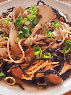 ひじきパスタ*和風きのこバター-レシピのメイン写真