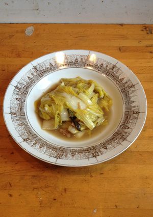 干し貝柱・白菜・ボルチーニの煮込み-レシピのメイン写真