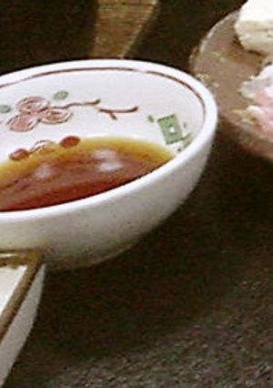 旅館の朝の湯豆腐のポン酢-レシピのメイン写真