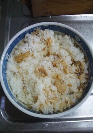 ４月２３日晩飯【ホタテごはん】-レシピのメイン写真
