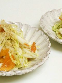白菜 × 柿 サラダ-レシピのメイン写真