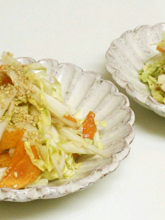 白菜 × 柿 サラダ-レシピのメイン写真