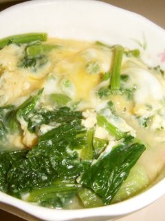 カブ菜の卵とじ-レシピのメイン写真
