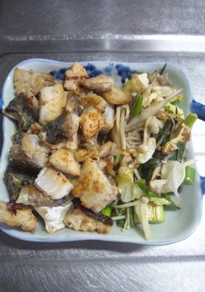 ５月２８日晩飯【アジのマヨ胡麻ソース】-レシピのメイン写真