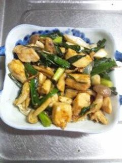 5月29日晩飯【ささみと野菜の炒めもの】-レシピのメイン写真