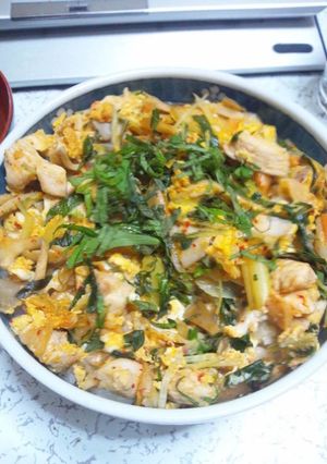 ５月３１日晩飯【キム玉丼】-レシピのメイン写真