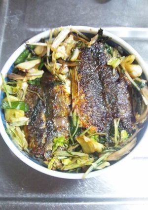６月１日晩飯【イワシの蒲焼丼】-レシピのメイン写真