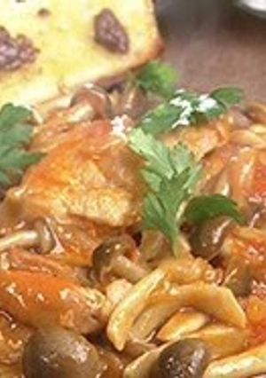 鶏肉ときのこのパプリカ煮-レシピのメイン写真