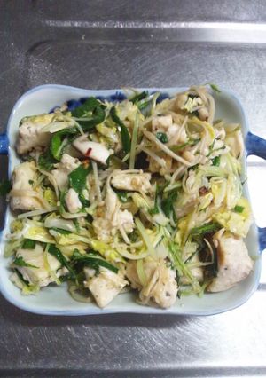 ６月３日晩飯【マグロのペペロン炒め】-レシピのメイン写真